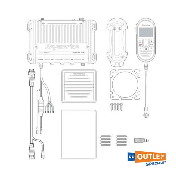 Радіостанція Raymarine Ray90 black box VHF - E70492