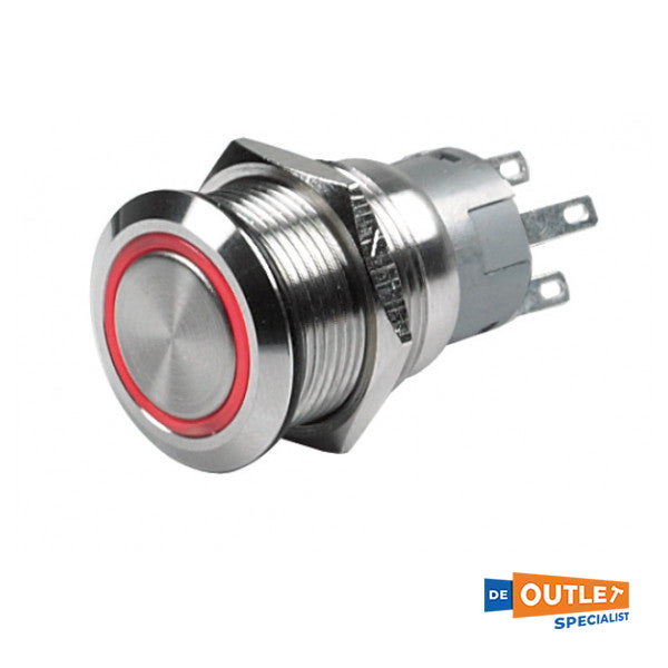 Interruttore push on/off Czone ROSSO 5A - 80-911-0060-00