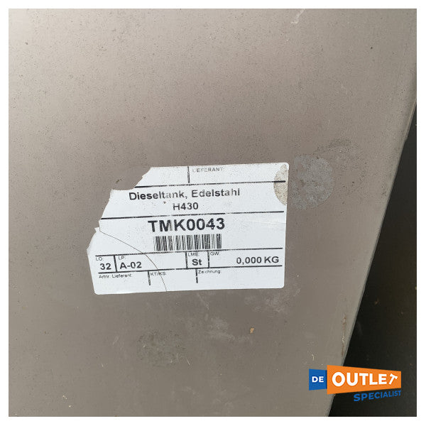 ハンセ ステンレス製燃料タンク 225 リットル - TMK0043