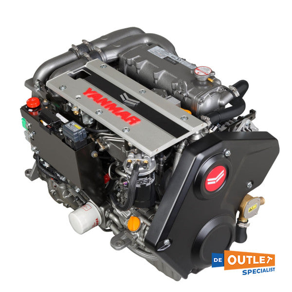 Yanmar 4JH110 110 HP marine diesel engine with ZF25A clutch - 4JH110-CR-ZF25A