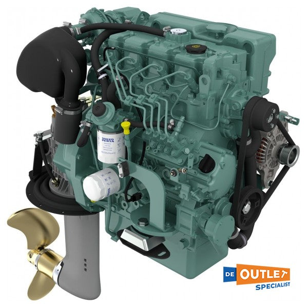 Volvo Penta D2-50M 50HP з вітрильним приводом SD130S