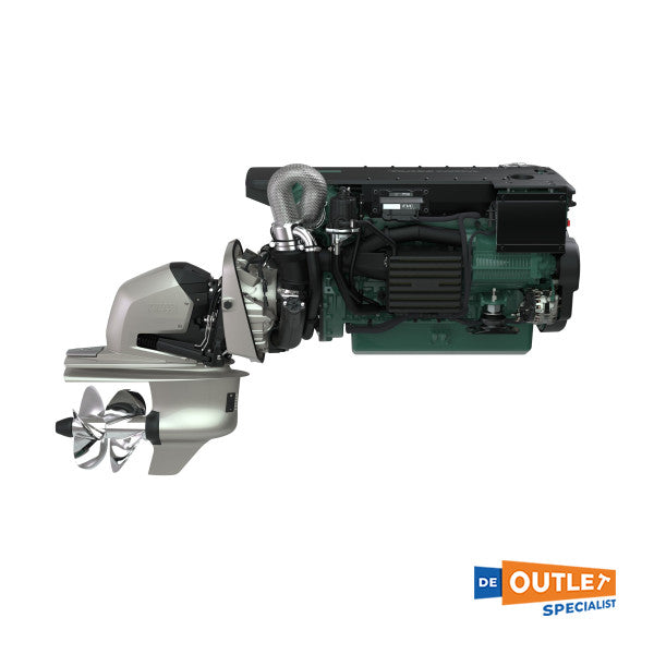طقم محرك ديزل بحري Volvo Penta D6-440A/DPI بقوة 440 حصان مع محرك ستيرن درايف