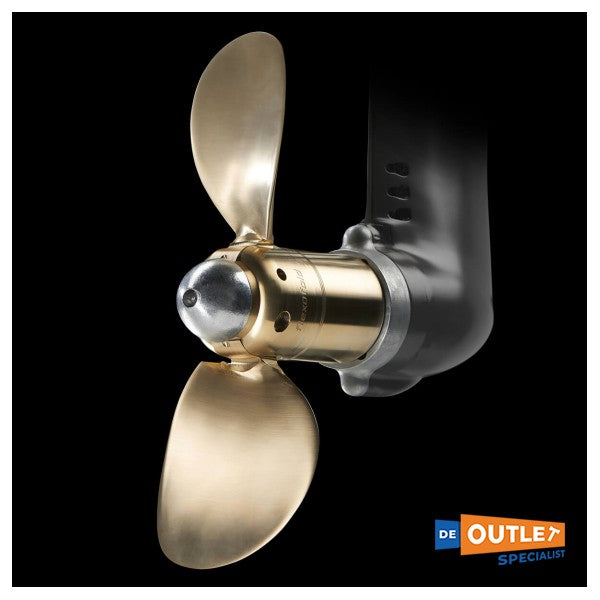 2-лопатевий складний гвинт Flexofold 14 x 9,5 з бронзи для вітрильного приводу