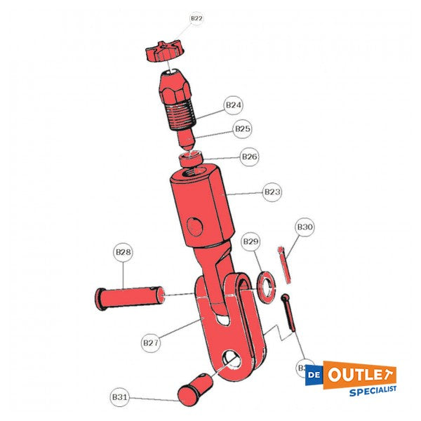 Selden Furlex 200 8 mm:n silmäliitinpaketti - 301-603-11 - 301-603-11