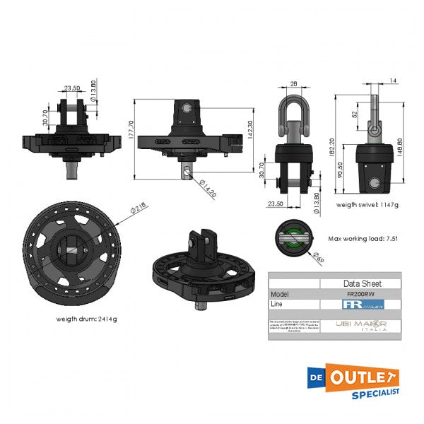 Набір для скручування Selden CX15 Code 0 - X-12274CX - X-12274CX