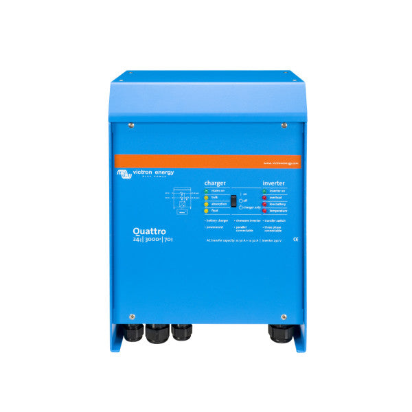 Інверторний зарядний пристрій Victron Quattro 24V | 3000W | 70A - 230V - VIQUA243020010
