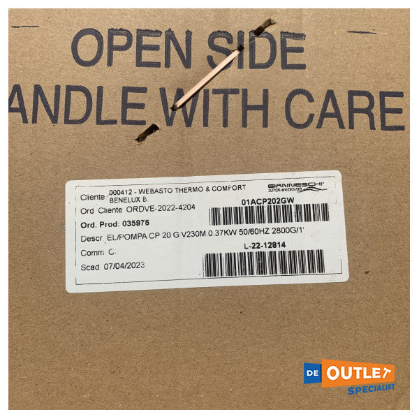 WB1000G 自吸式エアコンポンプ 230V