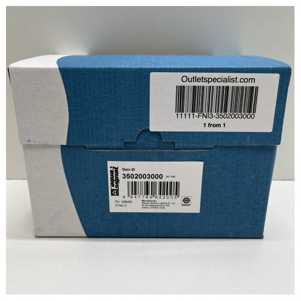 Aqua Signal Series 40 crno krmeno navigacijsko svjetlo 135 24V - 3502003000