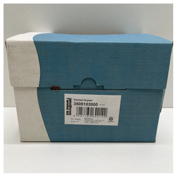 Aqua Signal серия 40 зелена навигационна светлина на десния борд - 3505103000