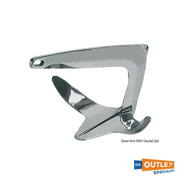 Trefoil 10 kg Ancre en acier inoxydable - 01.109.10