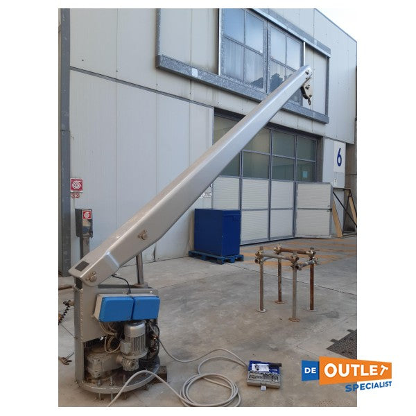 Elektryczny żuraw pokładowy Motomar 1000 KG szary