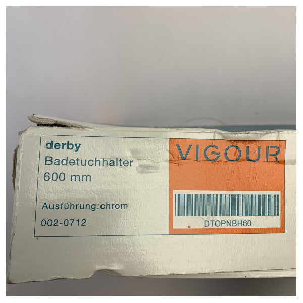 Στήριγμα πετσετών Vigour Derby 600 mm χρώμιο - 002-0712