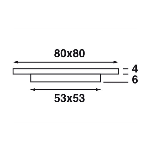 Batsystem Square 80 Éclairage LED extérieur blanc - 00308812