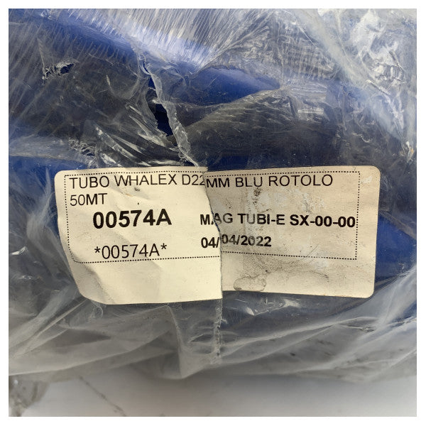 Flexible Marine Water Hose 22mm - Durable UV & Saltwater Resistant 50m Roll for Boats and Ships