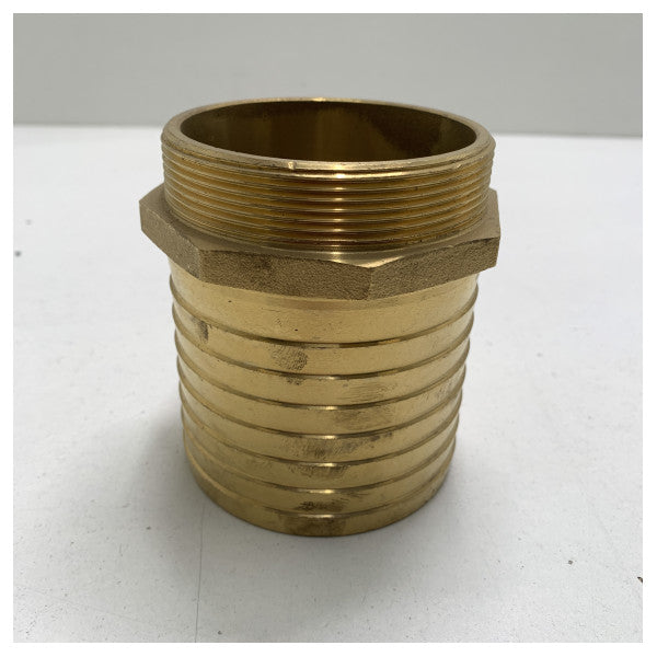 Guidi brass 3 inch hose connector male - 1004