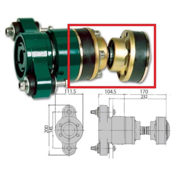 Aquadrive Flexible Welle Link CV15 - 6070025