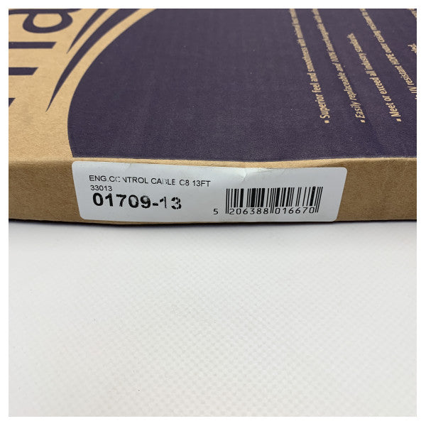 Maxflex C8 13ft 4m マニュアル船外機ステアリングケーブル ブラック - 01709-13