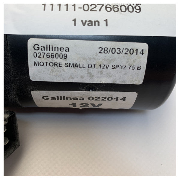 Gallinea 12V SP32 75B Moteur d'essuie-glace - 02766009