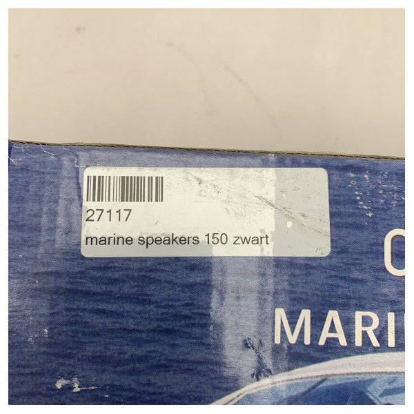 Conjunto de altifalantes marítimos à prova de água de 6,5 polegadas Eval preto 160W - 03062-2BL