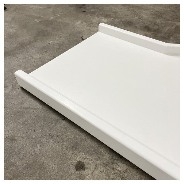 海洋の使用のための Hanse の耐久の白い Corian 固体表面のボートの台所カウンタートップ