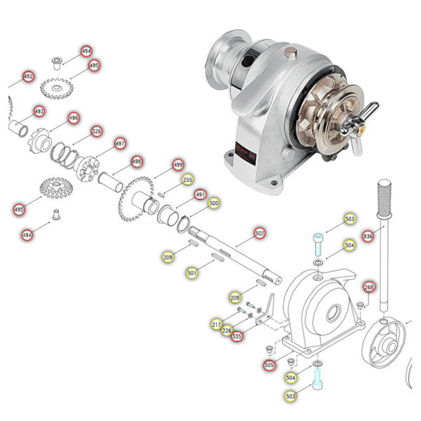 Lofrans Royal Manual Windlass Housing Landing Part - D71497B1