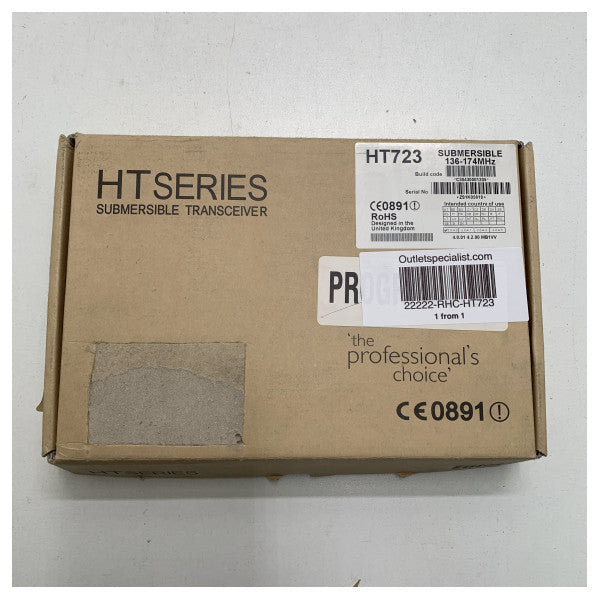 Entel HT723 VHF Series 2 -sarjan upotettava kannettava radiopuhelin