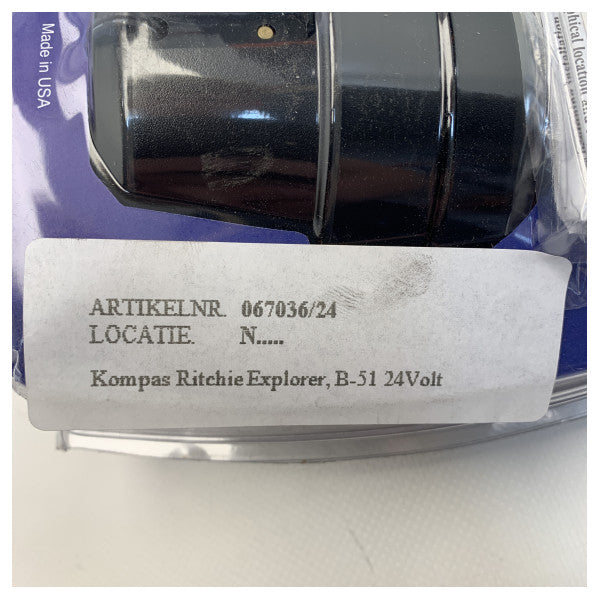 Ritchie B-51-24 Explorer υγρή πυξίδα μαύρο