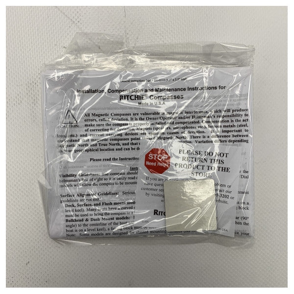 Рідинний компас Ritchie S-87 чорний з підсвічуванням 12/24V