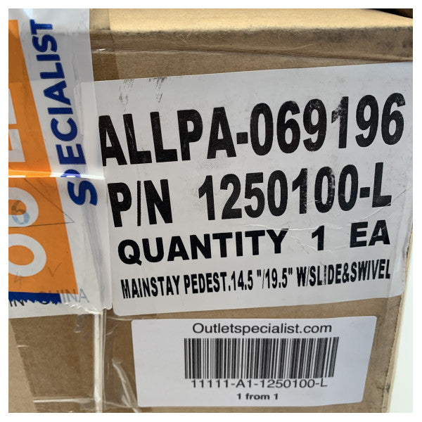 Supporto per sedile regolabile Springfield in alluminio 1250100-L