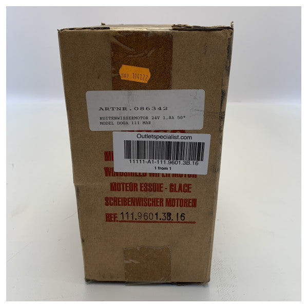 Doga 111 MAR 24V motor do limpa para-brisas preto 50 graus - 111.9601.3B.16