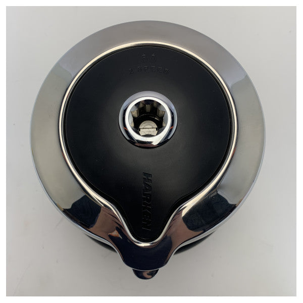 2-швидкісна самохідна алюмінієва ручна лебідка Harken 60.2STA чорного кольору