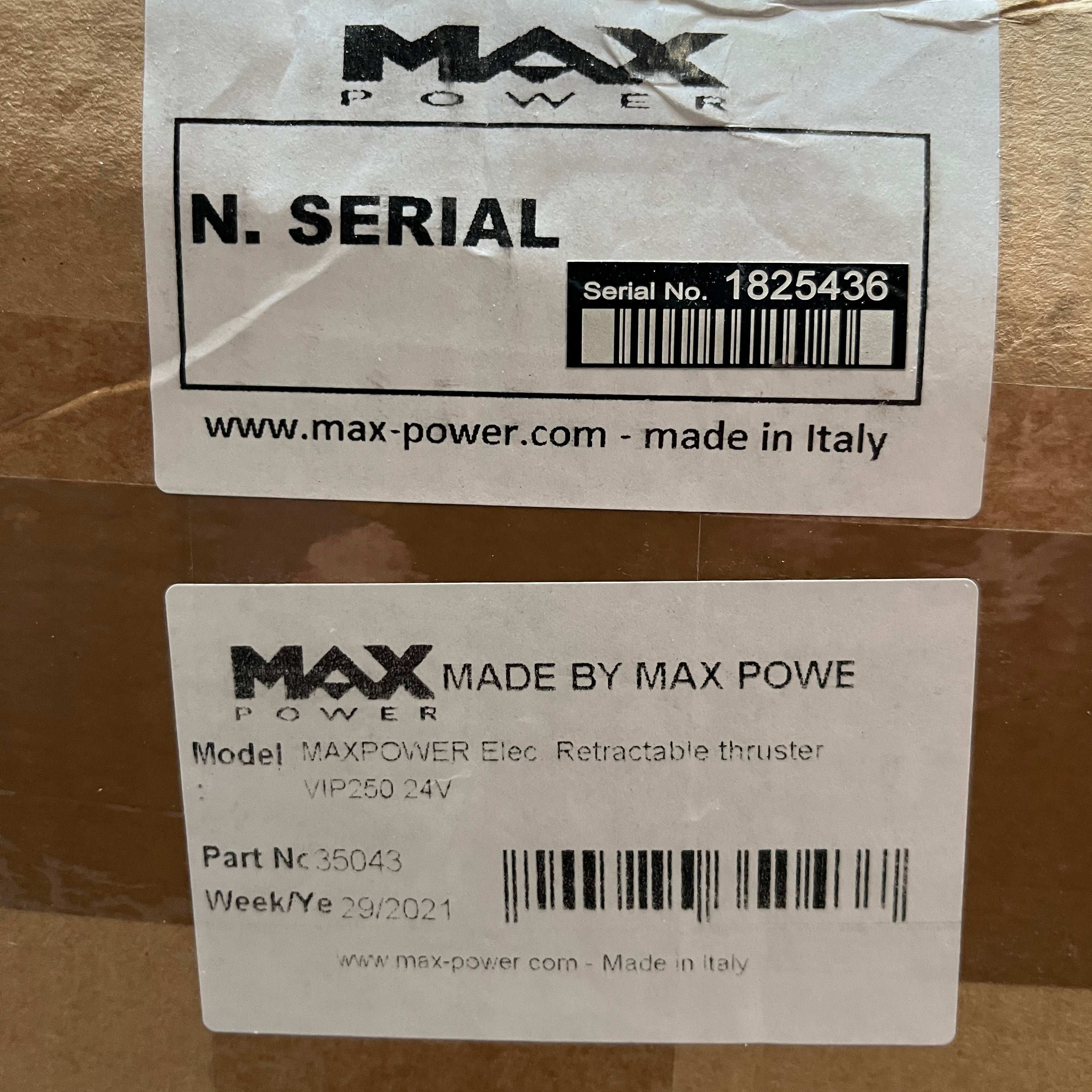 Max Power VIP 250 Uvadljiv poticaj za luk 24V | 145 kgf | 250 mm - 35043