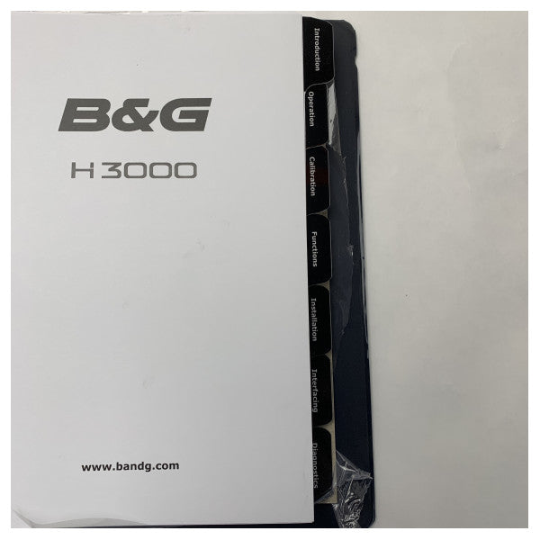 Completa il Manuale degli Strumenti Marini B&G H3000 - BGH300051 