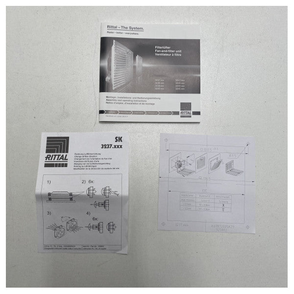 Rittal top therm fan and filter Unit - SK3237.100