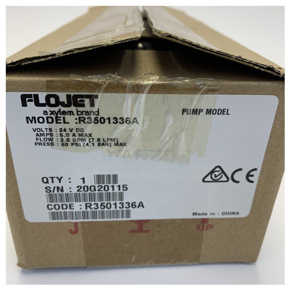 Pompe à eau douce auto-amorçante Flojet R3501336A 24V - 7,6L/m - 60 psi 