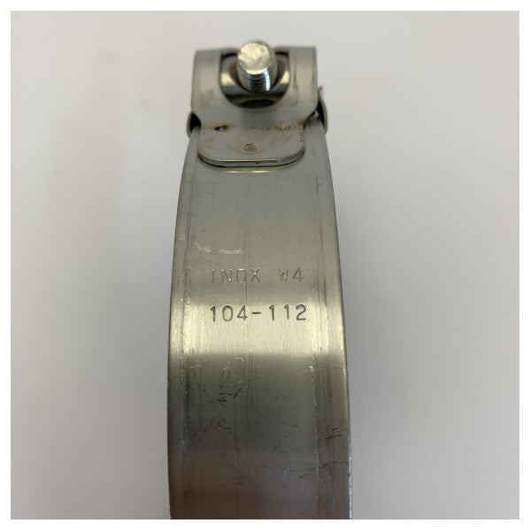 Paslanmaz Çelik W4 Ağır Hizmet Hortum Klipsi 104-112mm -SX112W4 