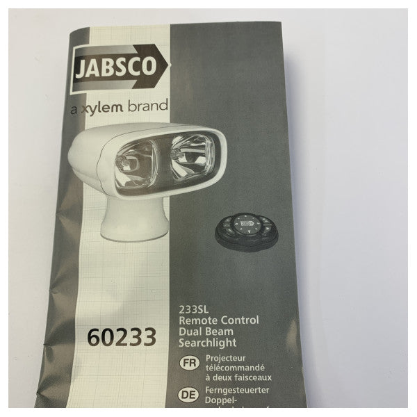 Jabsco 233SL Etsivalo Etäohjauspaneeli Musta - 63233-1224 