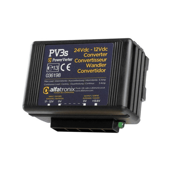 Convertisseur Alfatronix PV3S DC-DC 24 en 12V | 3A