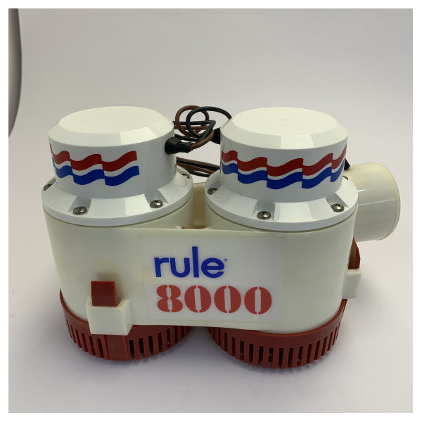 مضخة Rule 8000 GPH للحوض السفلي 12 فولت - مضخة غاطسة بحرية 174D 