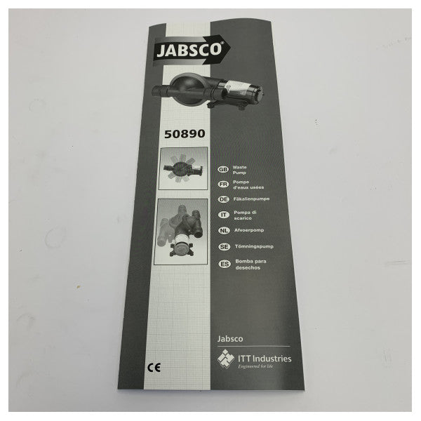 Bomba de desechos de agua negra Jabsco 50890 12V 