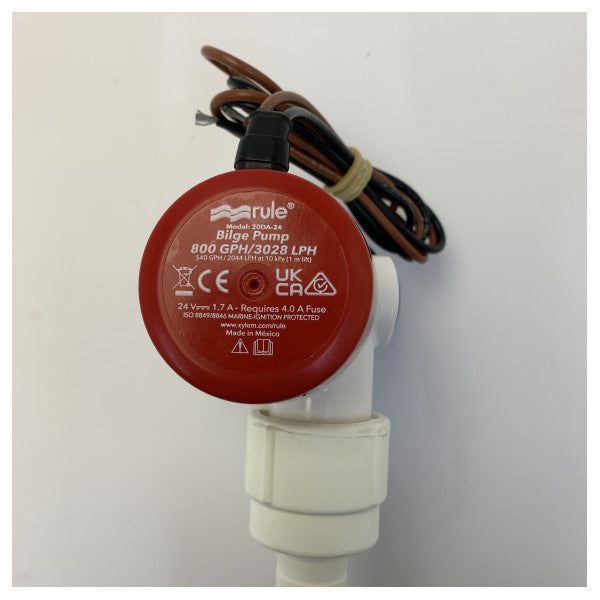 Pompa sommersa Rule 800 GPH /3028LPM 24V - Pompa tal-bilge marittima 
