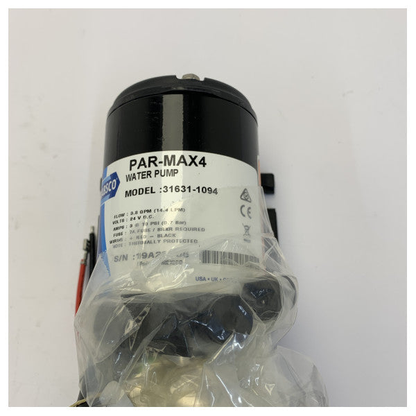 Kit di conversione Jabsco Quiet Flush 24V con pompa dell’acqua di scarico Par-Max 4 - 37255-0094 