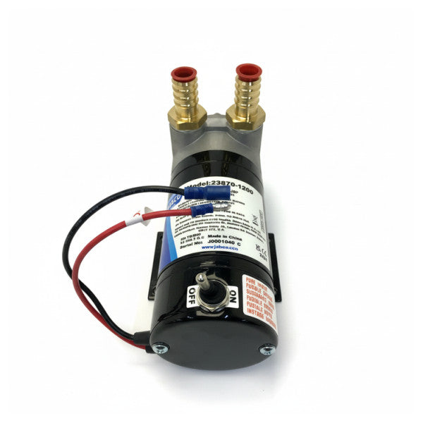 Jabsco 23870-1200 Bomba de combustível marítima de palhetas deslizantes - 12V Puppy - 35 lpm 