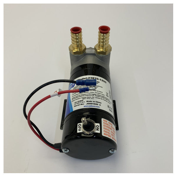Jabsco 23870-1200 Bomba de combustível marítima de palhetas deslizantes - 12V Puppy - 35 lpm 