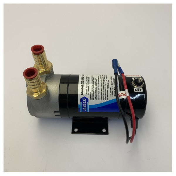 Jabsco 23870-1200 Bomba de combustível marítima de palhetas deslizantes - 12V Puppy - 35 lpm 