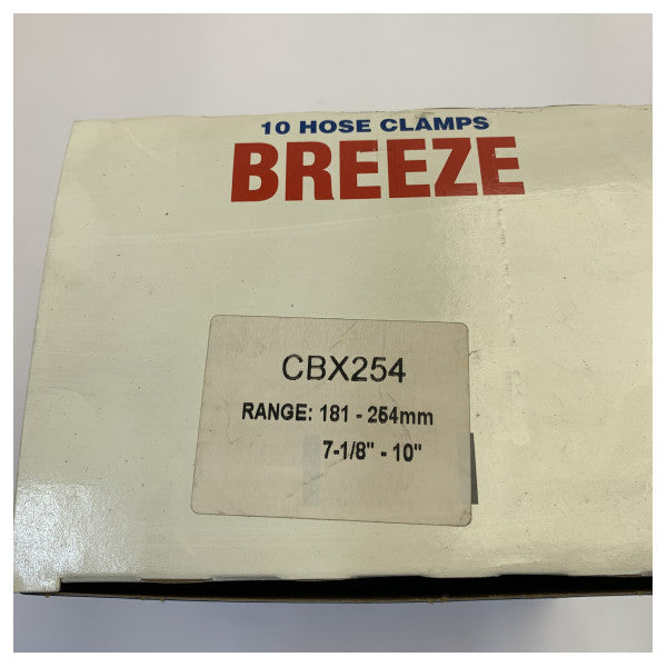 Braçadeira de mangueira Perfect W4 em aço inoxidável 229-254mm - Qualidade marítima em aço inoxidável 304/316 