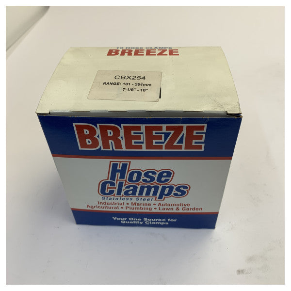 Braçadeira de mangueira Perfect W4 em aço inoxidável 229-254mm - Qualidade marítima em aço inoxidável 304/316 