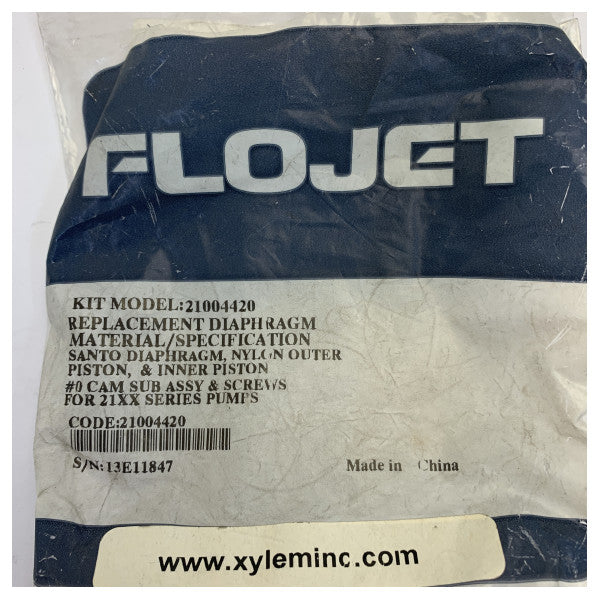 Flojet KIT - 21004420 - Kit de revisão do diafragma 
