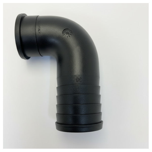 Σύνδεσμος σωλήνα 90° για δεξαμενές 38mm - Συμπεριλαμβανομένων των O-rings 