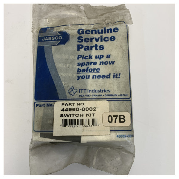 Jabsco 44960-0002 Switċh tal-Pumpa tal-Ħami - Pannell Illuminat b'2 Triq - 12V 